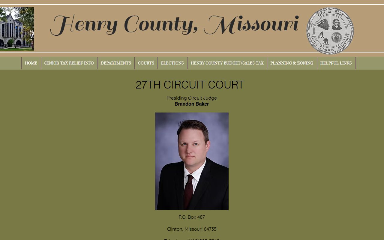 Henry County court records after arrest circuit court contact page